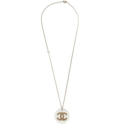 Chanel CC Pendant Metal with Enamel and Faux Pearl Product Image