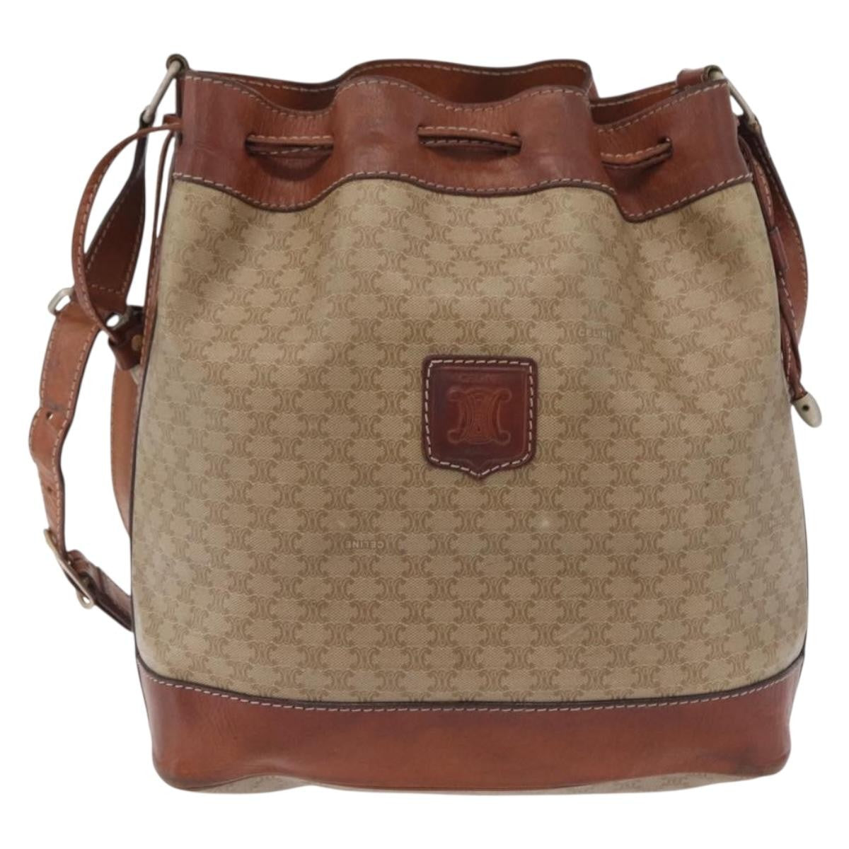 Celine Macadam Shoulder Canvas Medium