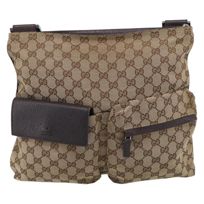 Gucci Double Pocket Web Messenger GG Canvas Medium