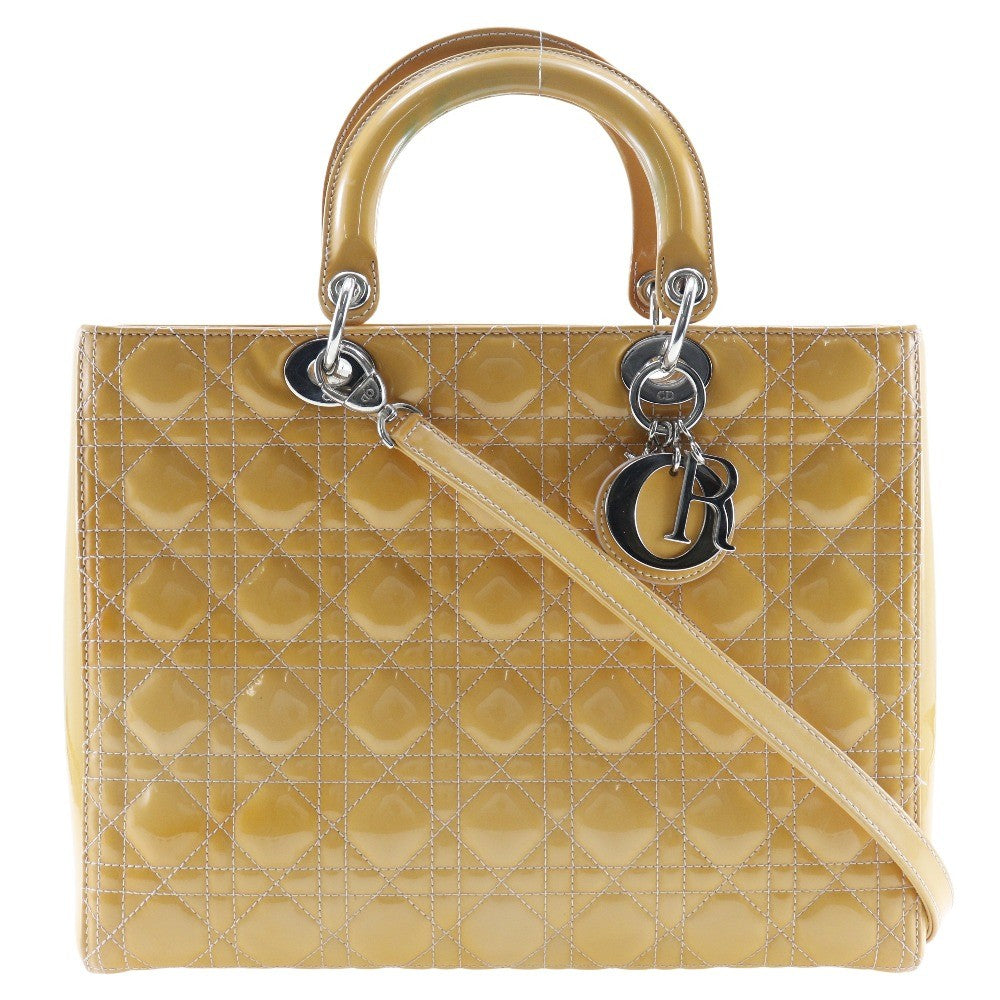 Christian Dior Lady Dior Bag Patent Medium