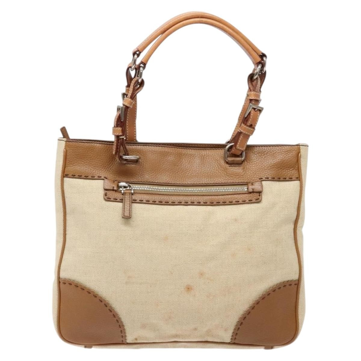 Prada Vintage Convertible Tote Canvas and leather Product Image