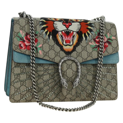 Gucci Zip Top Messenger Bag GG Coated Canvas Medium