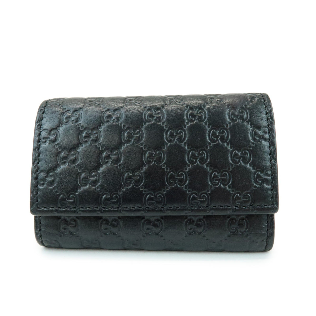 Gucci Flap Card Case Guccissima Leather Product Image