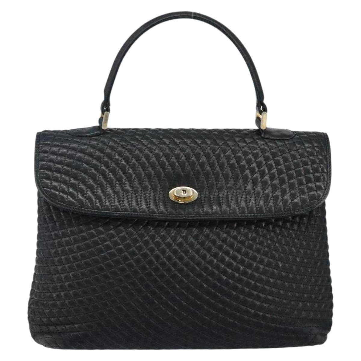 Bally Vintage Handbag Quilted Leather Product Image