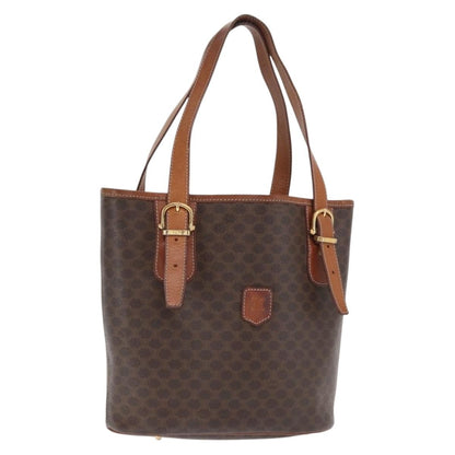 Celine Vintage Macadam Shopper Coated Canvas Small