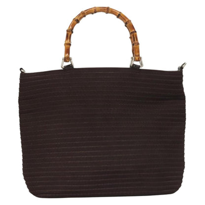 Gucci Vintage Bamboo Handle Tote Nylon Product Image