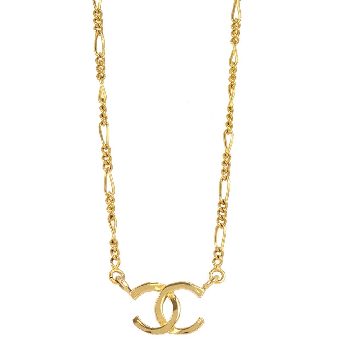 Chanel Quilted CC Pendant Chain Metal Large