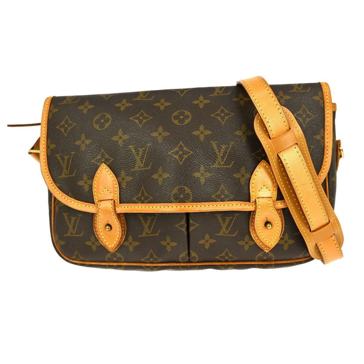 Louis Vuitton Sac Gibeciere Messenger Bag Monogram Canvas MM