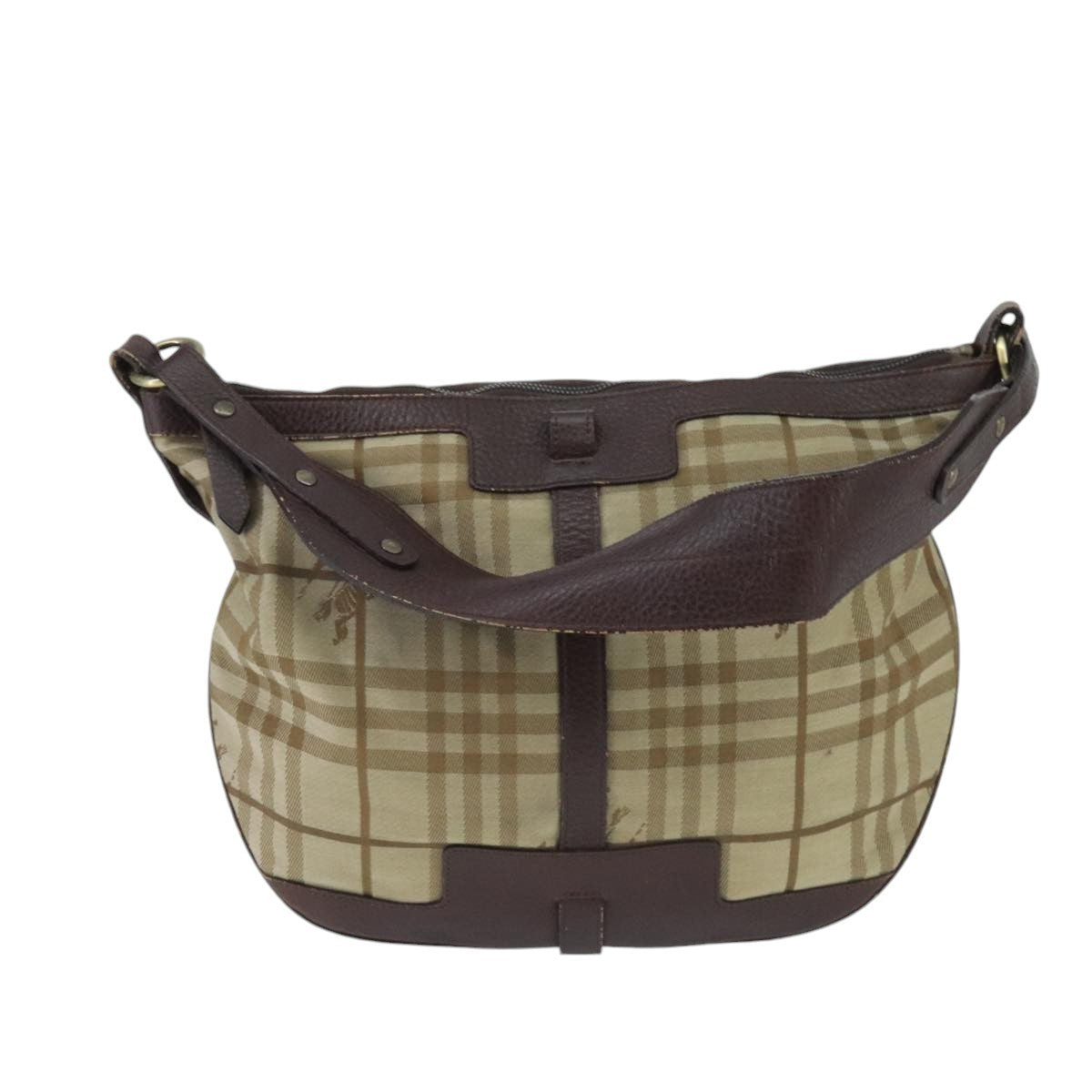 Burberry Nova check Shoulder bag Canvas and Leather Product Image