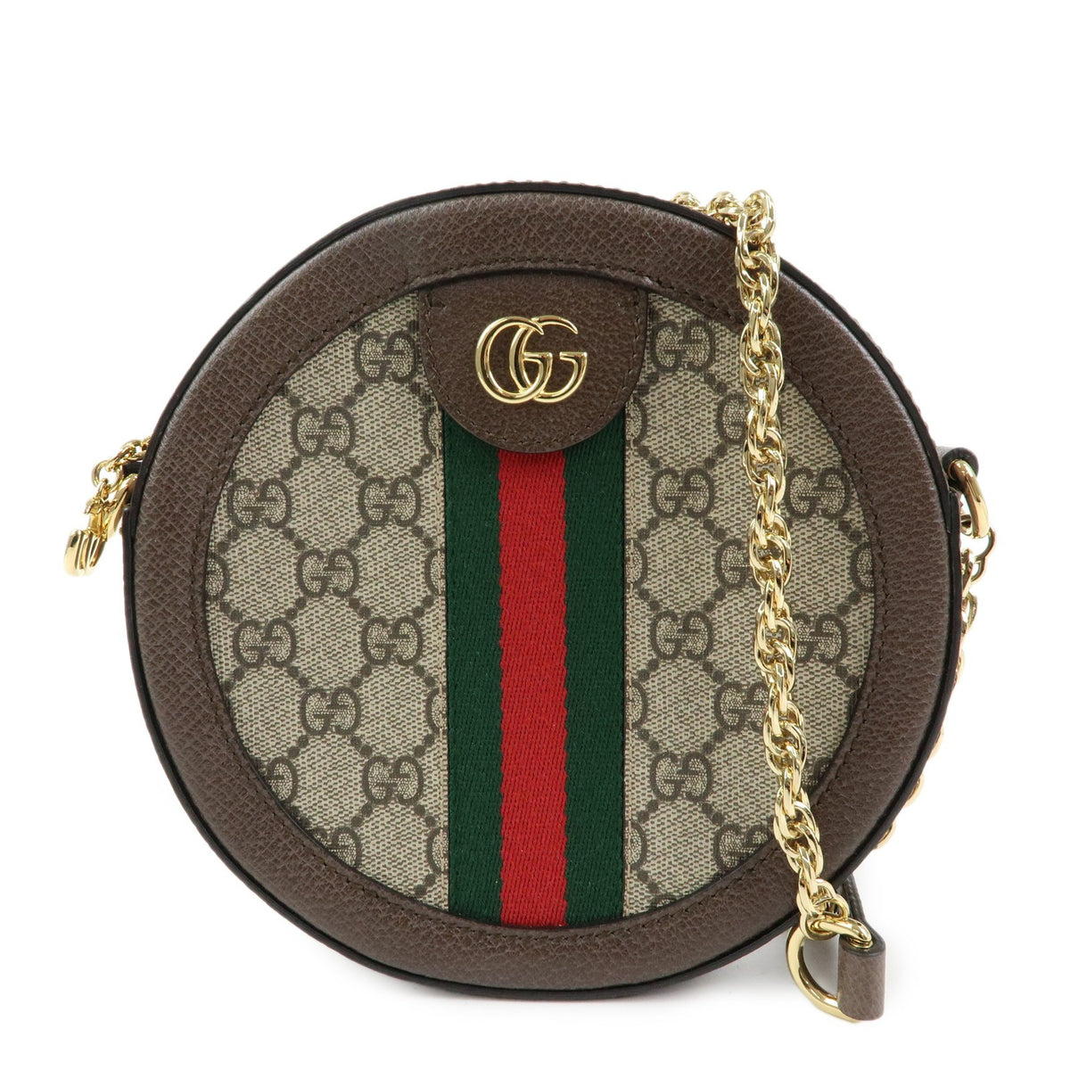 Gucci Ophidia Round GG Coated Canvas Mini