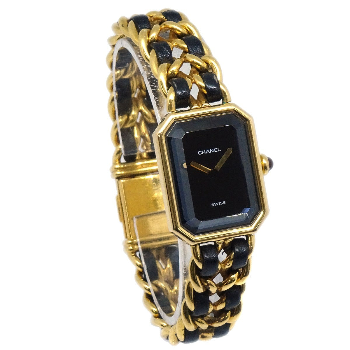 Chanel Premiere Rock Quartz Plated Metal and Leather 20