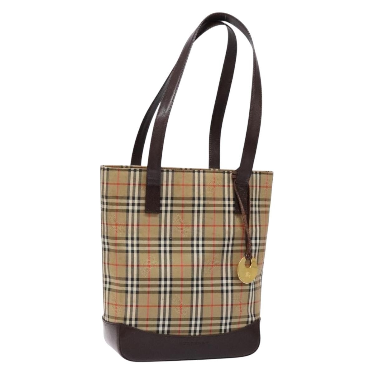 Burberry Nova Check Tote canvas check pattern Small