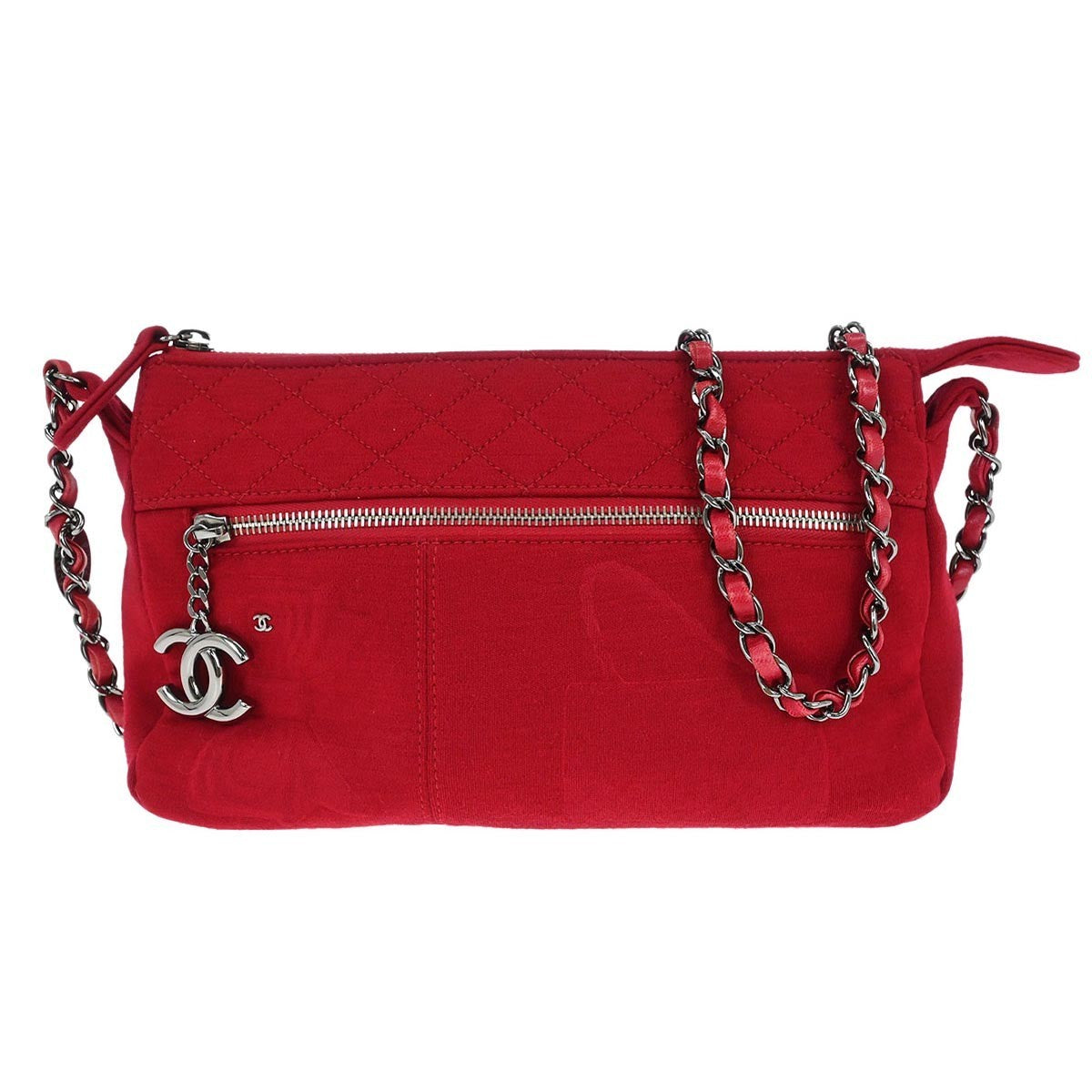 Chanel Vintage Chain Shoulder Bag Cotton Product Image