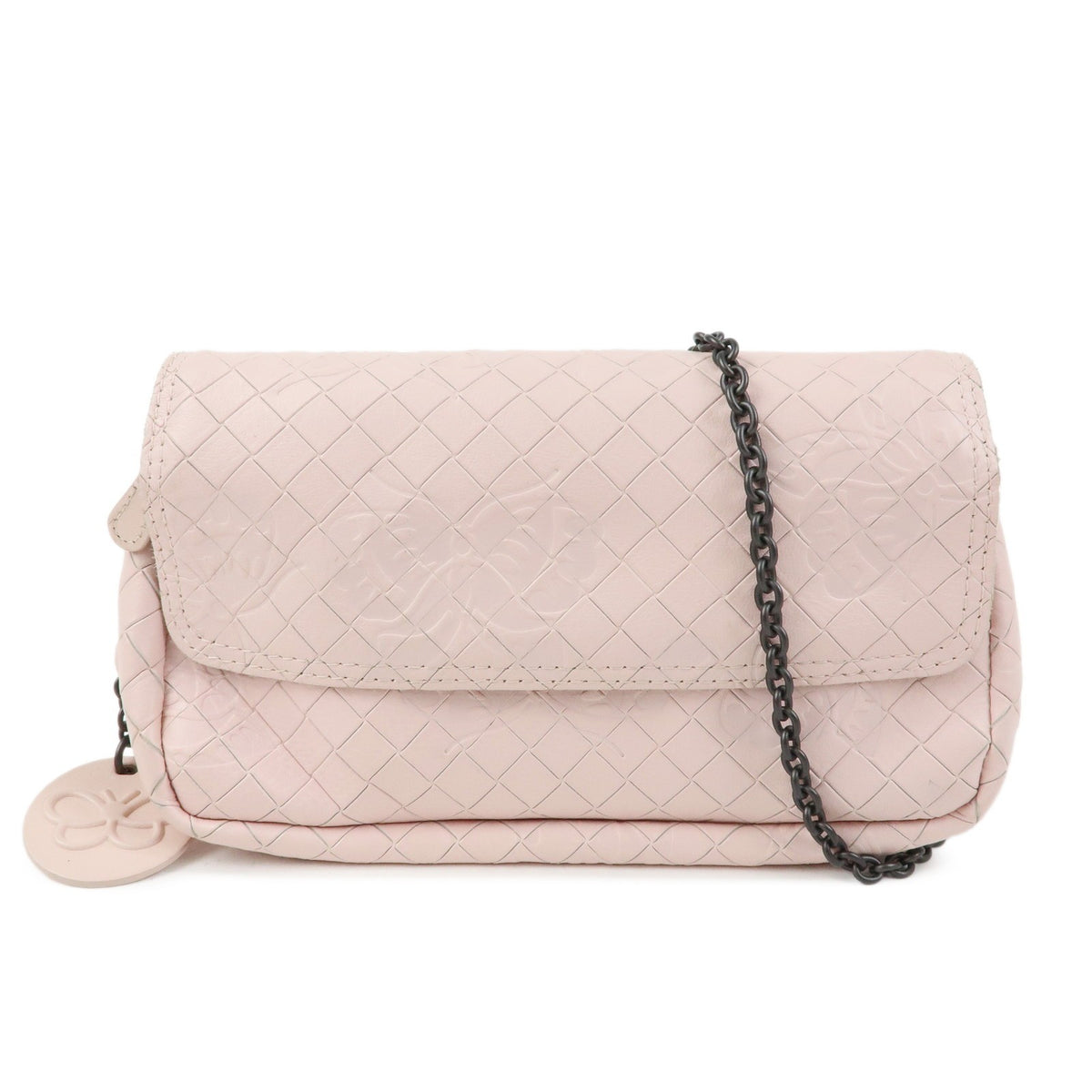 Bottega Veneta Expandable Chain Embossed Intrecciato Nappa Small