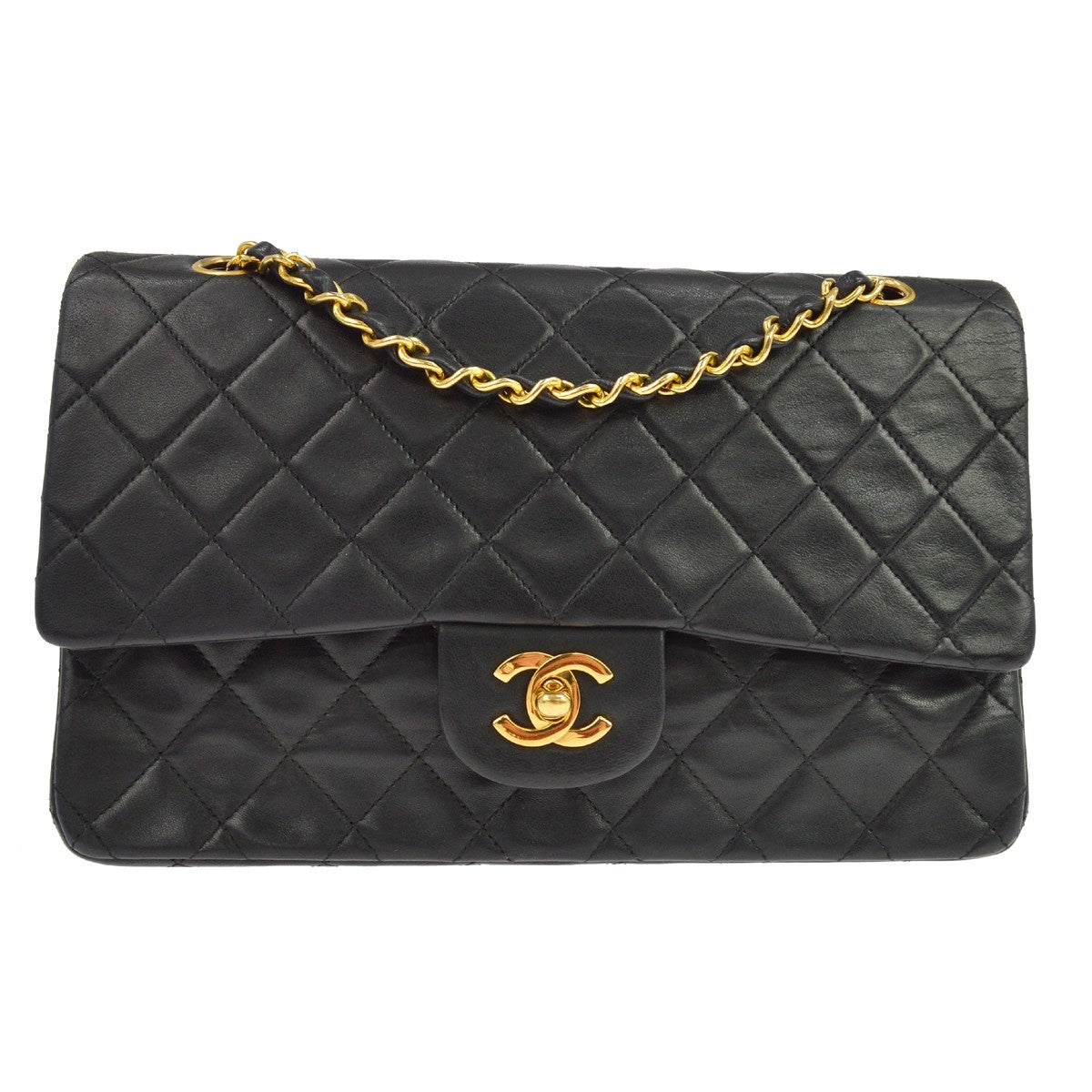 Chanel Vintage Classic Double Flap Quilted Lambskin Medium