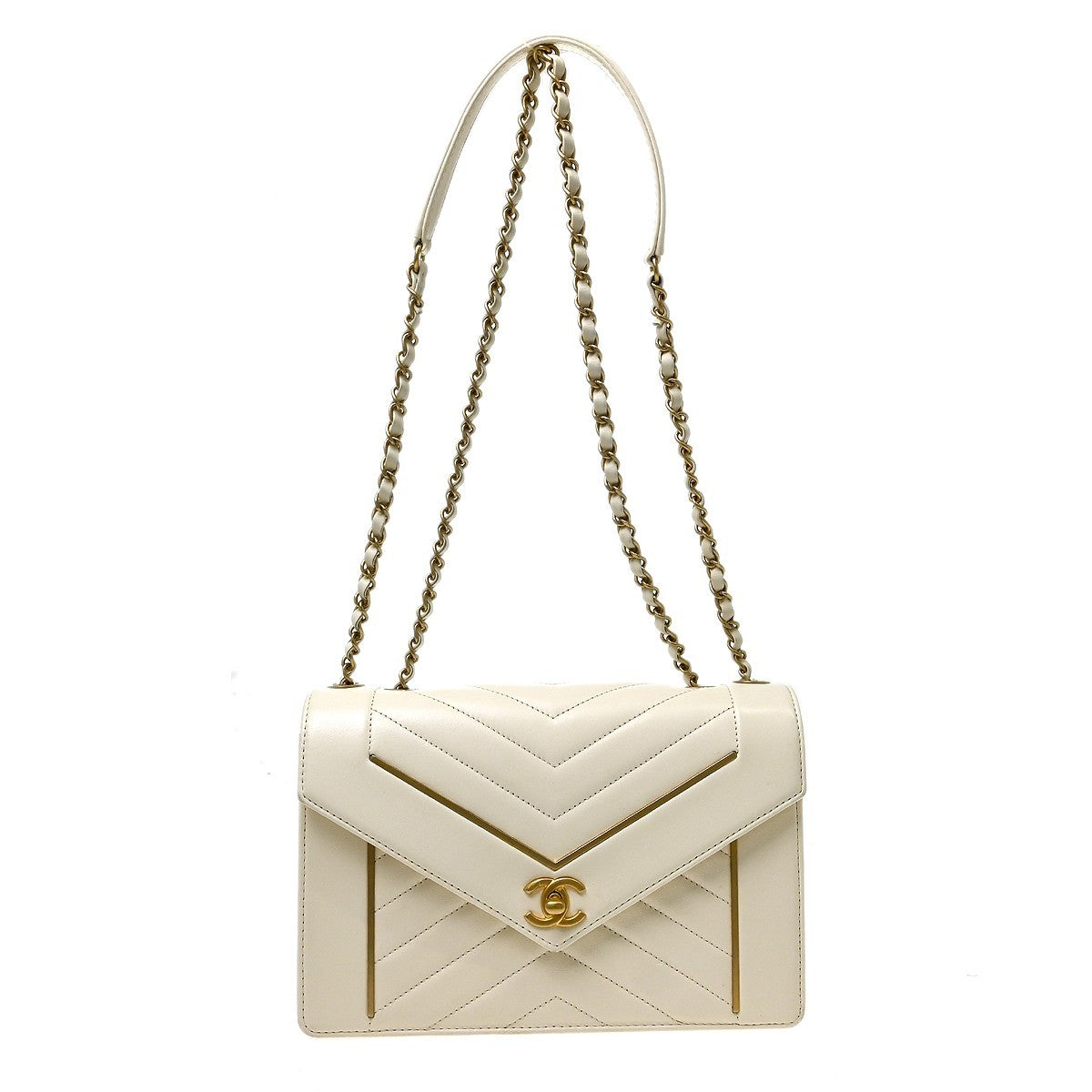 Chanel Reserved Flap Bag Chevron Lambskin Product Image