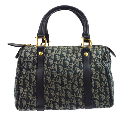 Christian Dior Vintage Trotter Boston Diorissimo Canvas Small