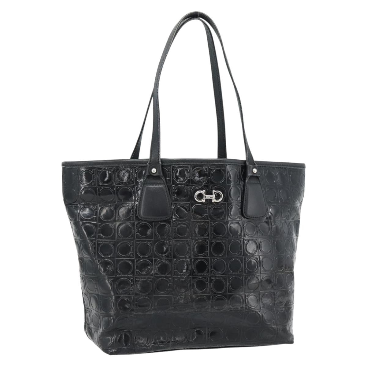 Salvatore Ferragamo Gancini Tote Patent leather Product Image
