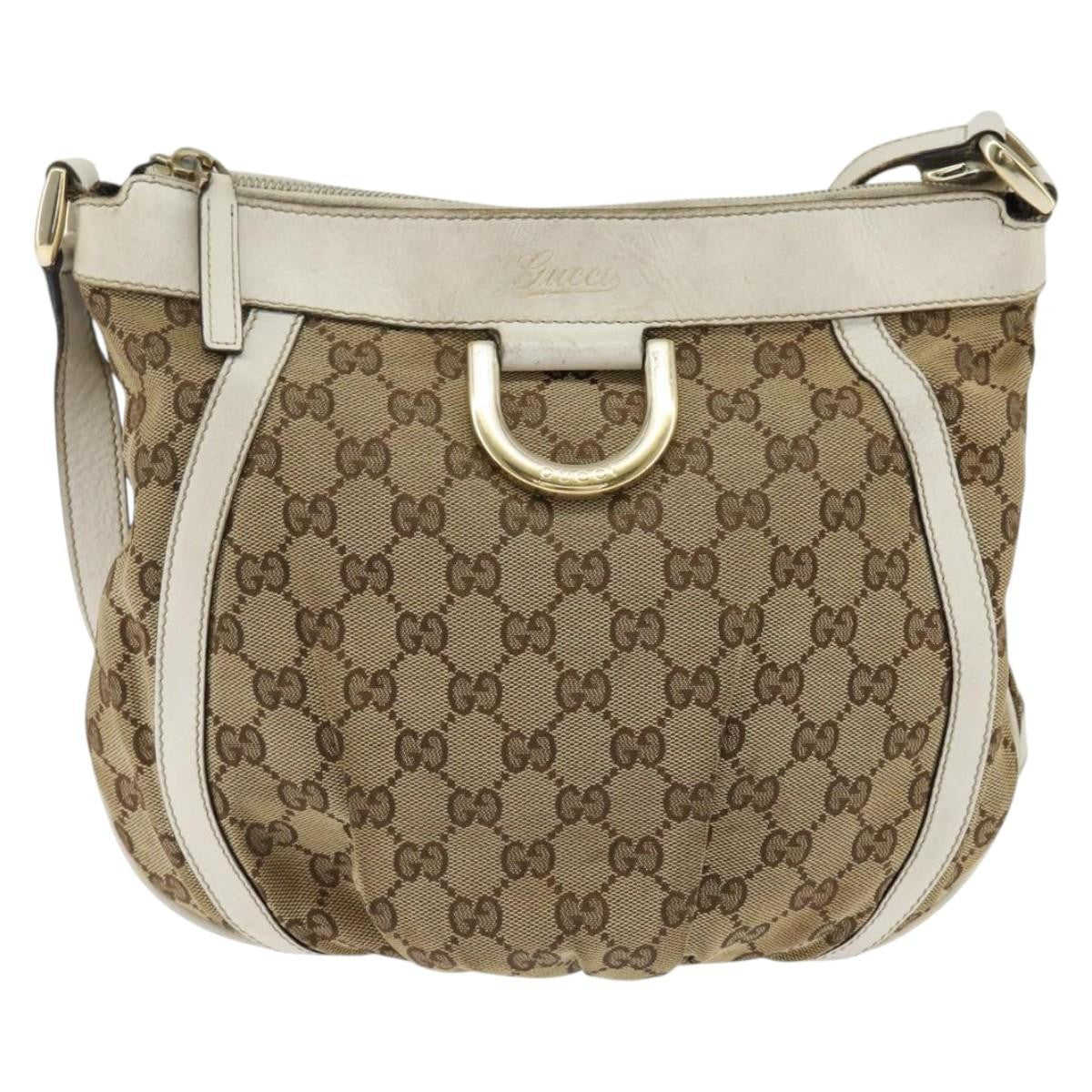 Gucci D Ring Messenger Bag GG Canvas Medium