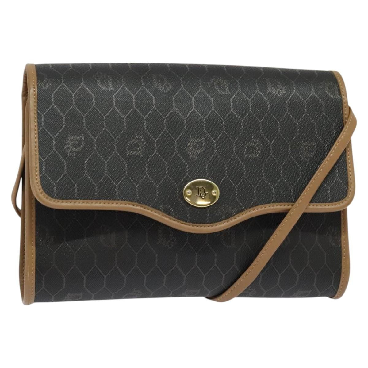 Christian Dior Vintage Honeycomb Flap Coated Canvas Product Image
