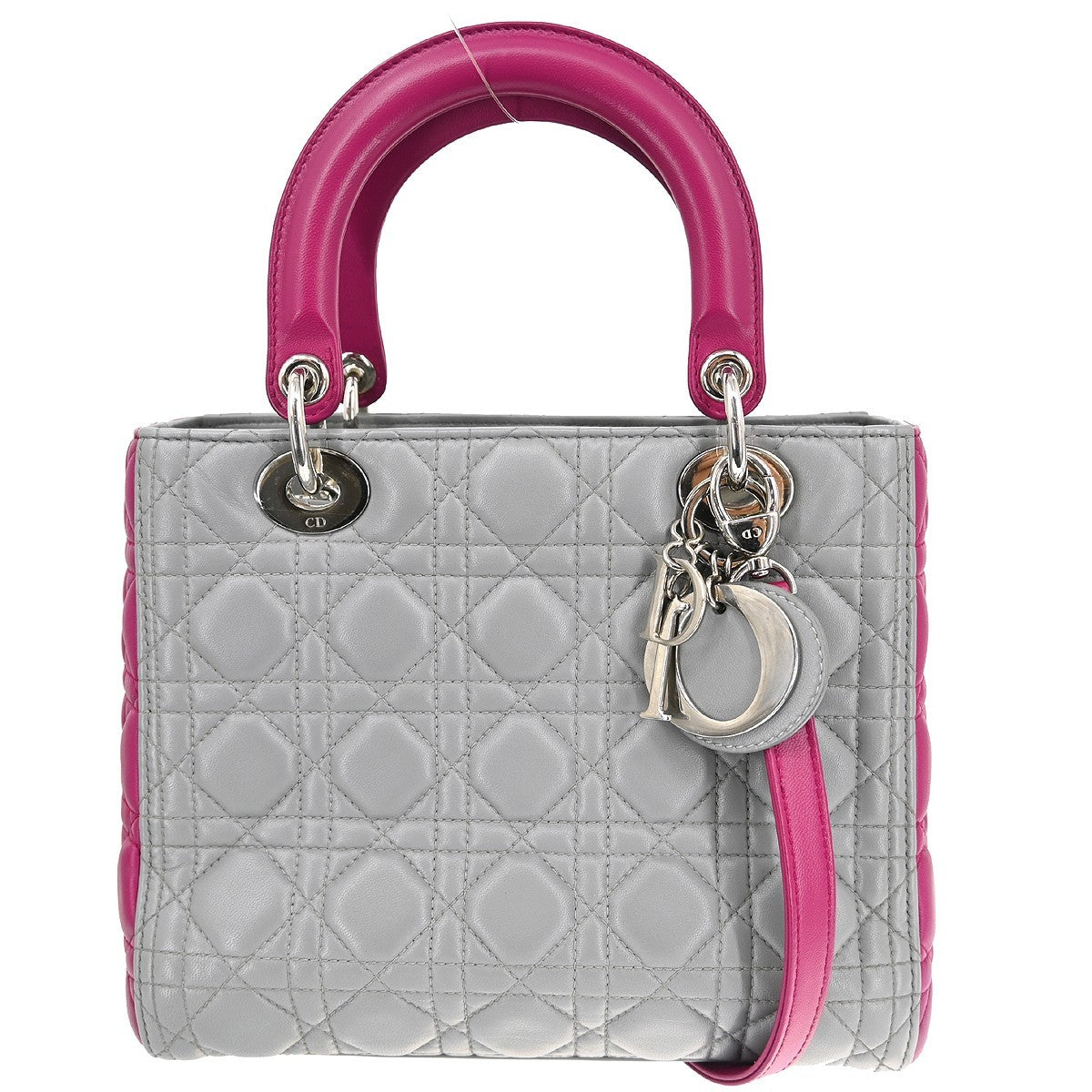 Christian Dior Lady Dior Cannage Quilt Lambskin Nano