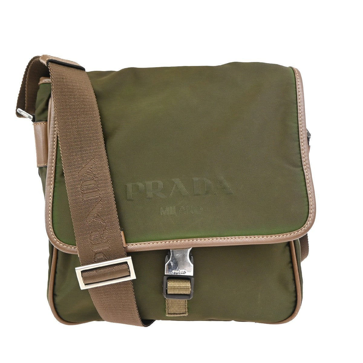 Prada Logo Buckle Messenger Nylon Product Image