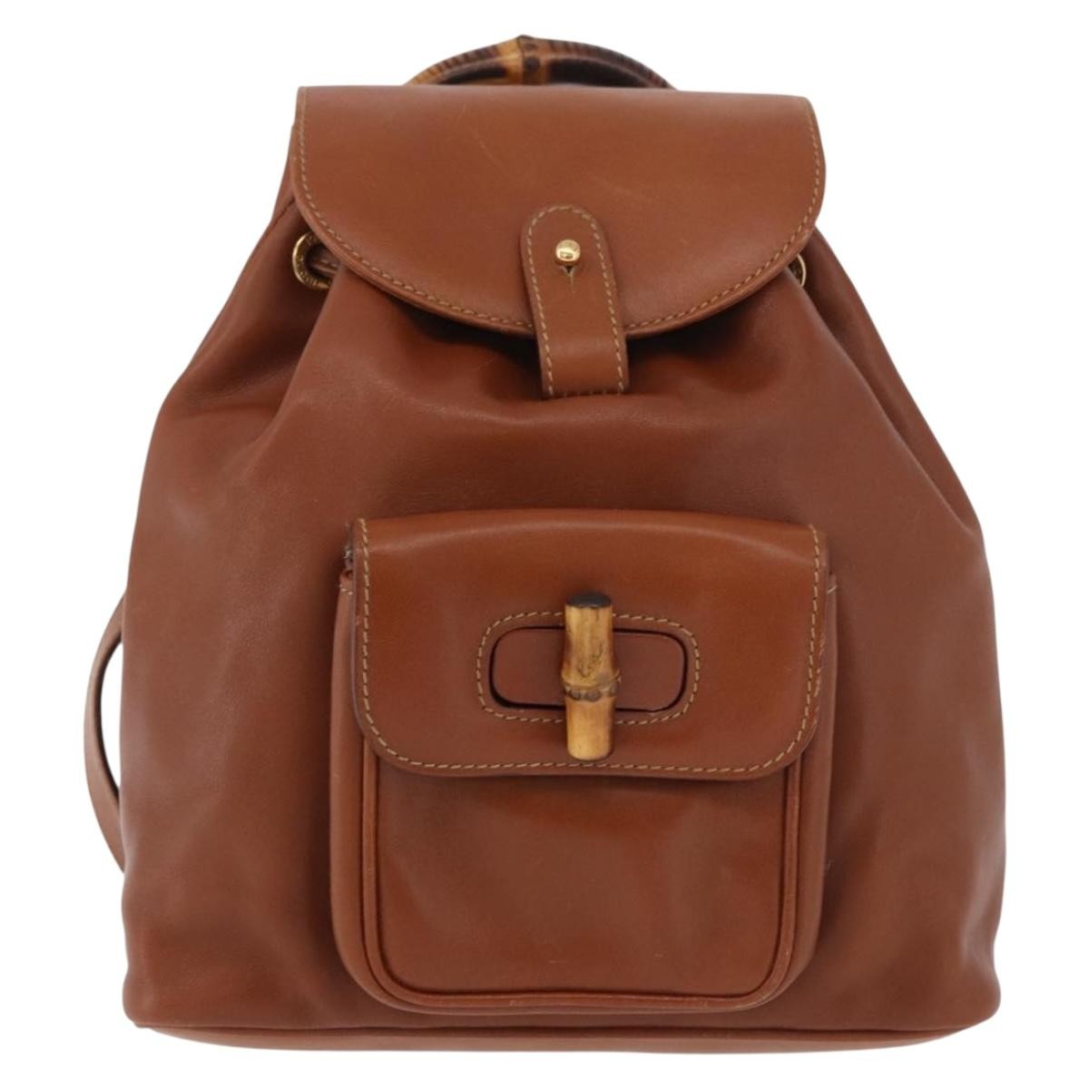 Gucci Vintage Bamboo Leather Mini