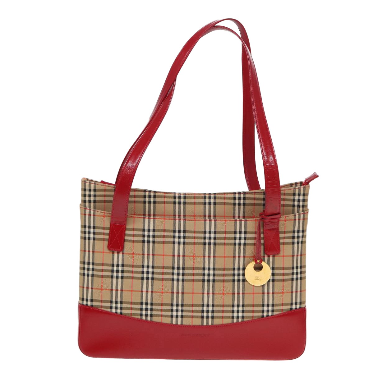 Burberry Nova Check Tote Canvas and Leather Product Image