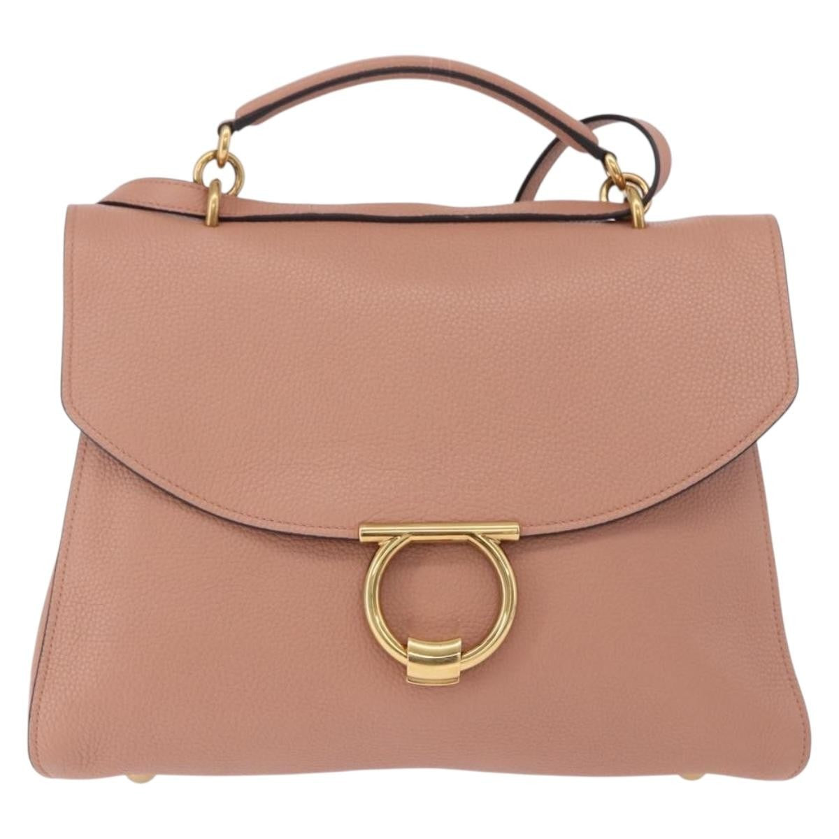 Salvatore Ferragamo Margot Satchel Leather Large