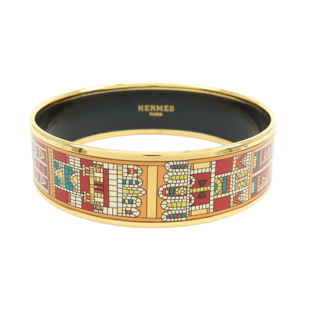 Hermes Caleche Bangle Enamel Wide