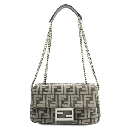 Fendi Chain Baguette Zucca Viscose Small