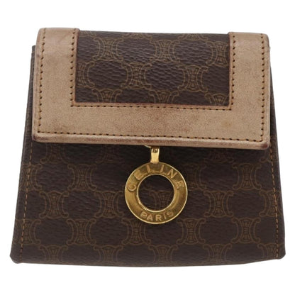 Celine Vintage Macadam Shoulder Bag Canvas and Leather Product Image