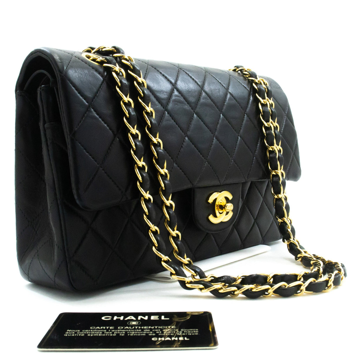 Chanel Classic Bowler Quilted Caviar Small