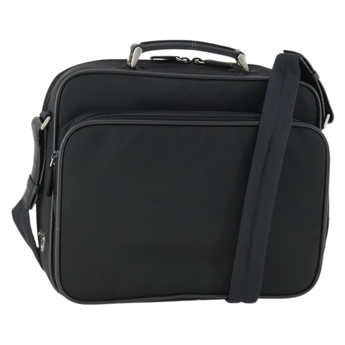 Prada Convertible Front Pocket Briefcase Tessuto with Saffiano Leather Product Image