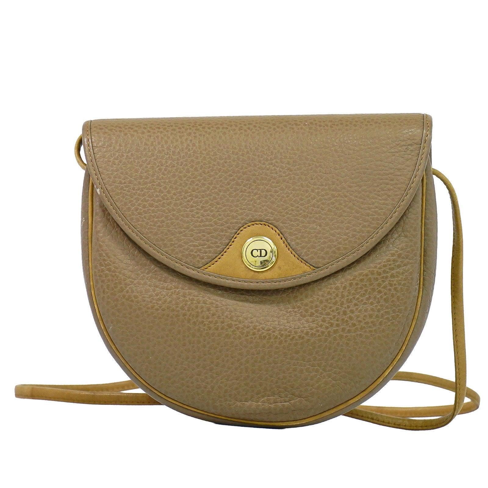 Christian Dior Vintage CD Flap Leather Medium