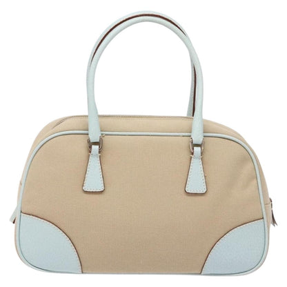 Prada Bauletto Bag Canvas with Leather Product Image