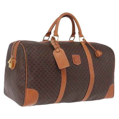 Celine Vintage Duffle Macadam Coated Canvas Large