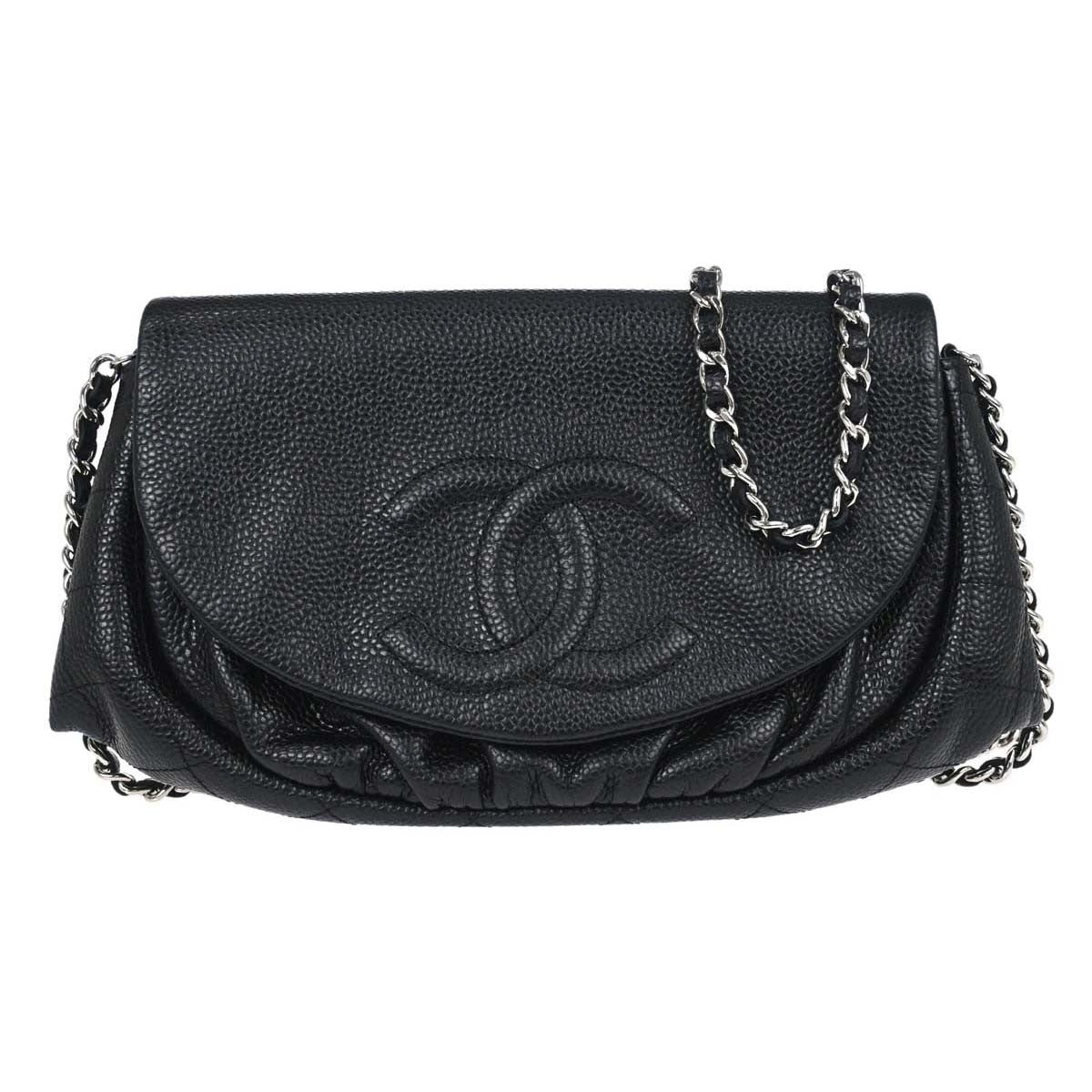 Chanel Timeless Half Moon Flap Caviar Medium