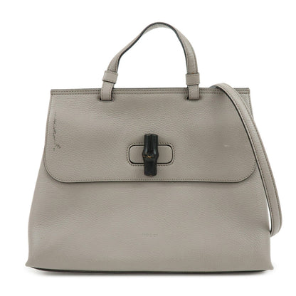 Gucci Bamboo Daily Top Handle Leather Small