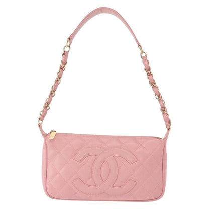 Chanel Timeless CC Chain Shoulder Bag Quilted Caviar Small