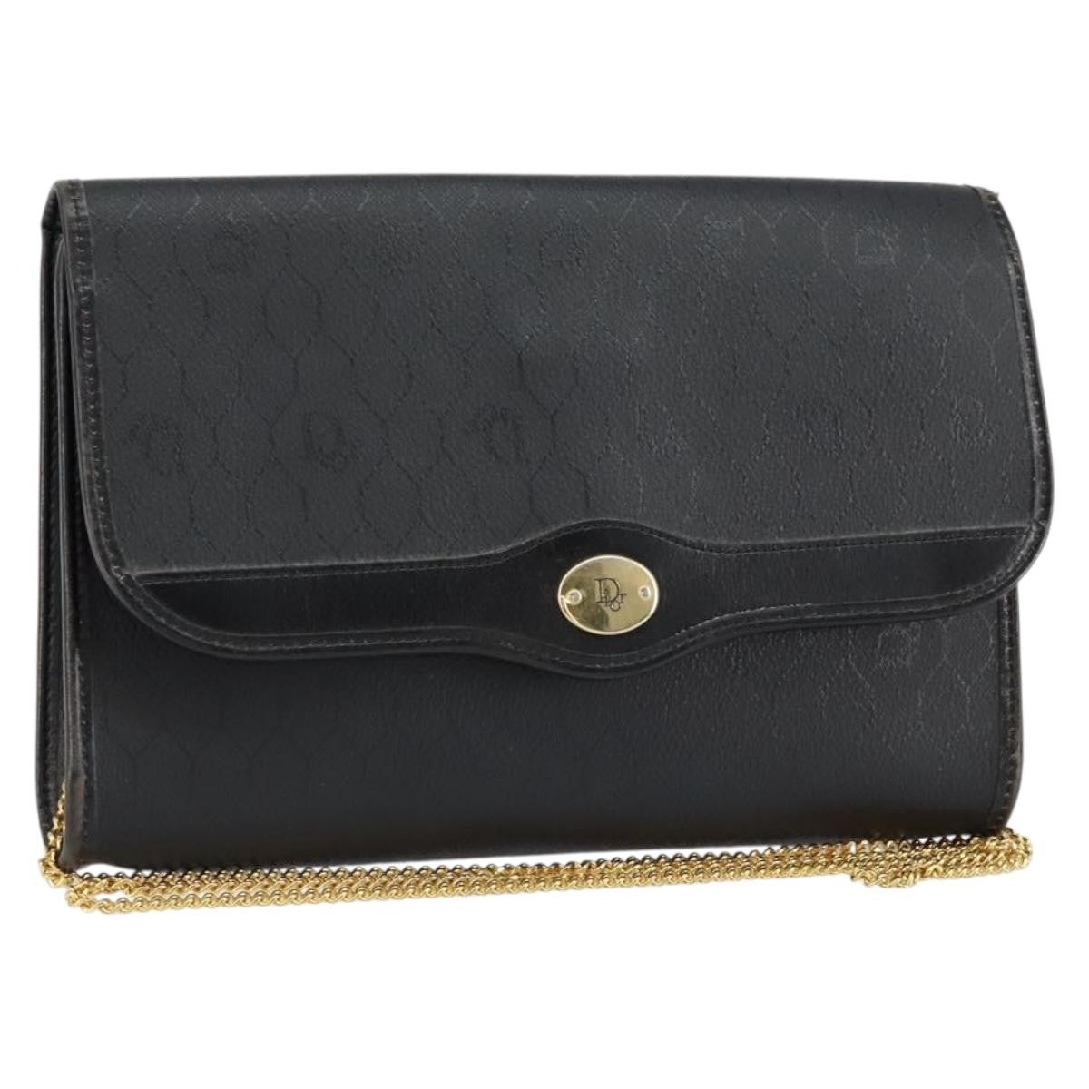 Christian Dior Vintage Honeycomb Flap Crossbody Bag Coated Canvas Product Image