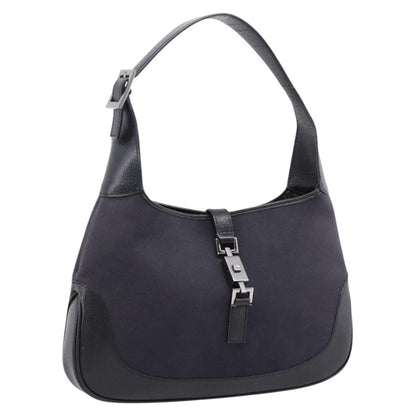 Gucci Vintage Jackie Shoulder Canvas and Leather Medium