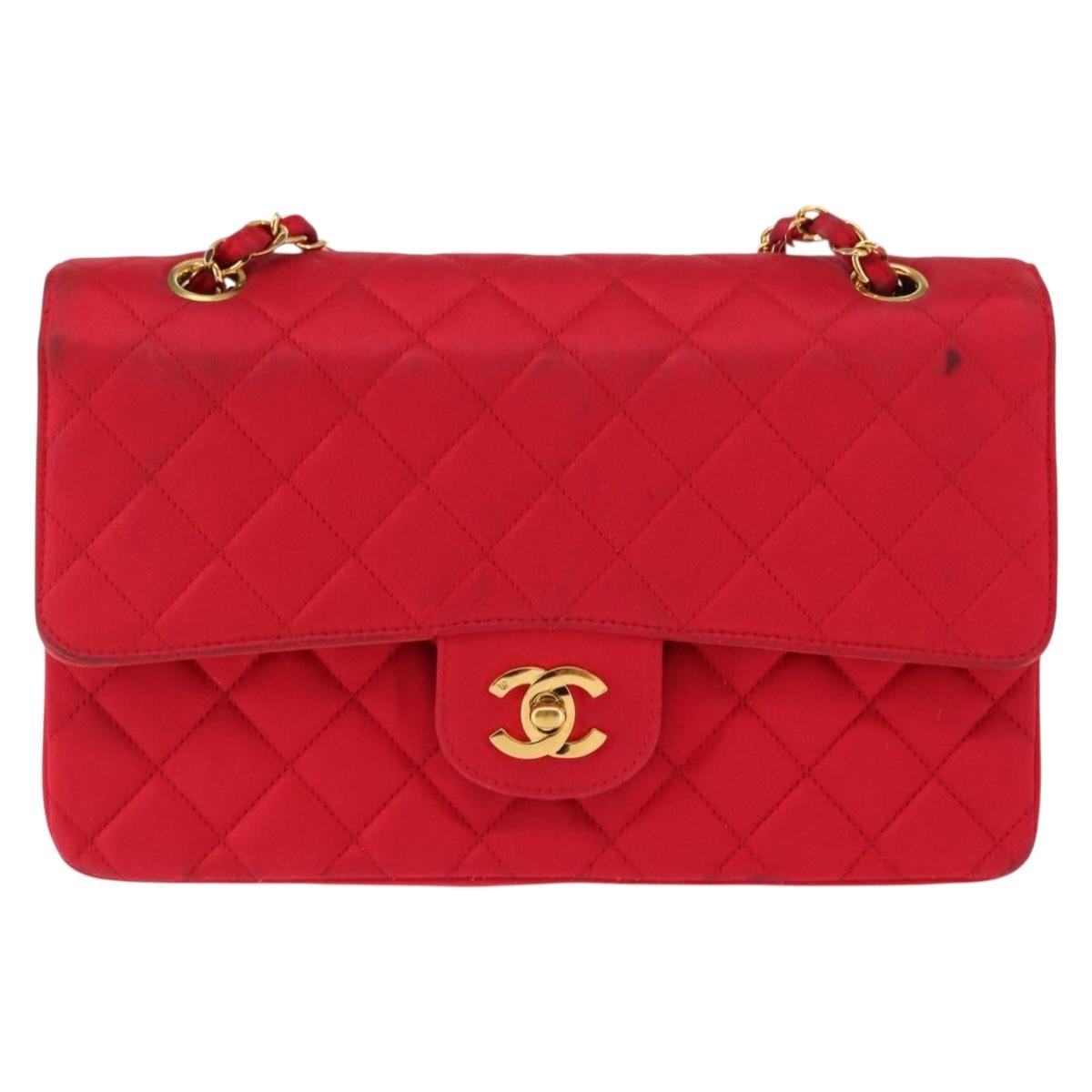 Chanel Timeless - Classic Double Flap Bag Quilted Satin Medium