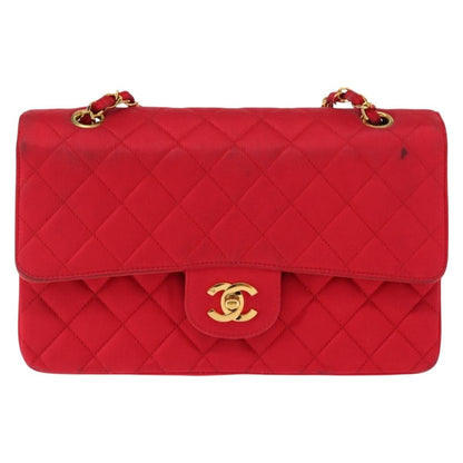 Chanel Timeless - Classic Double Flap Bag Quilted Satin Medium