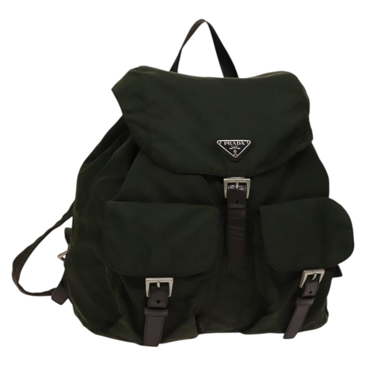 Prada Vela Double Front Pocket Tessuto with Saffiano Leather Medium