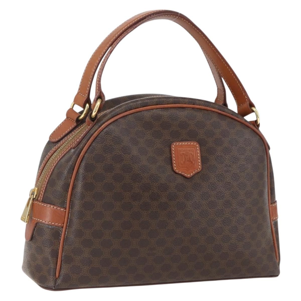 Celine Vintage Macadam Handbag Canvas and Leather Product Image