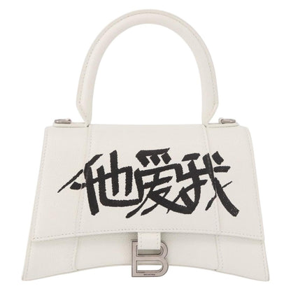 Balenciaga Hourglass Top Handle Leather Small