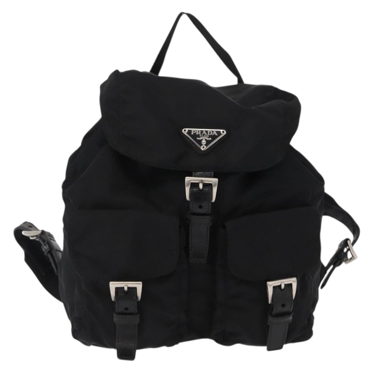Prada Double Front Pocket Backpack Tessuto Medium