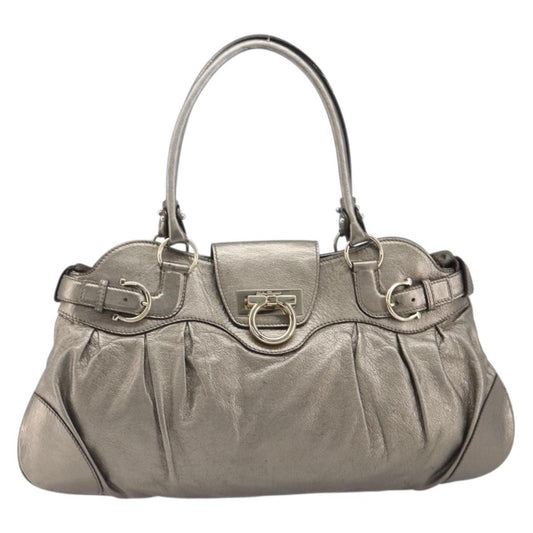 Salvatore Ferragamo Vintage Gancini Top Handle Leather Product Image