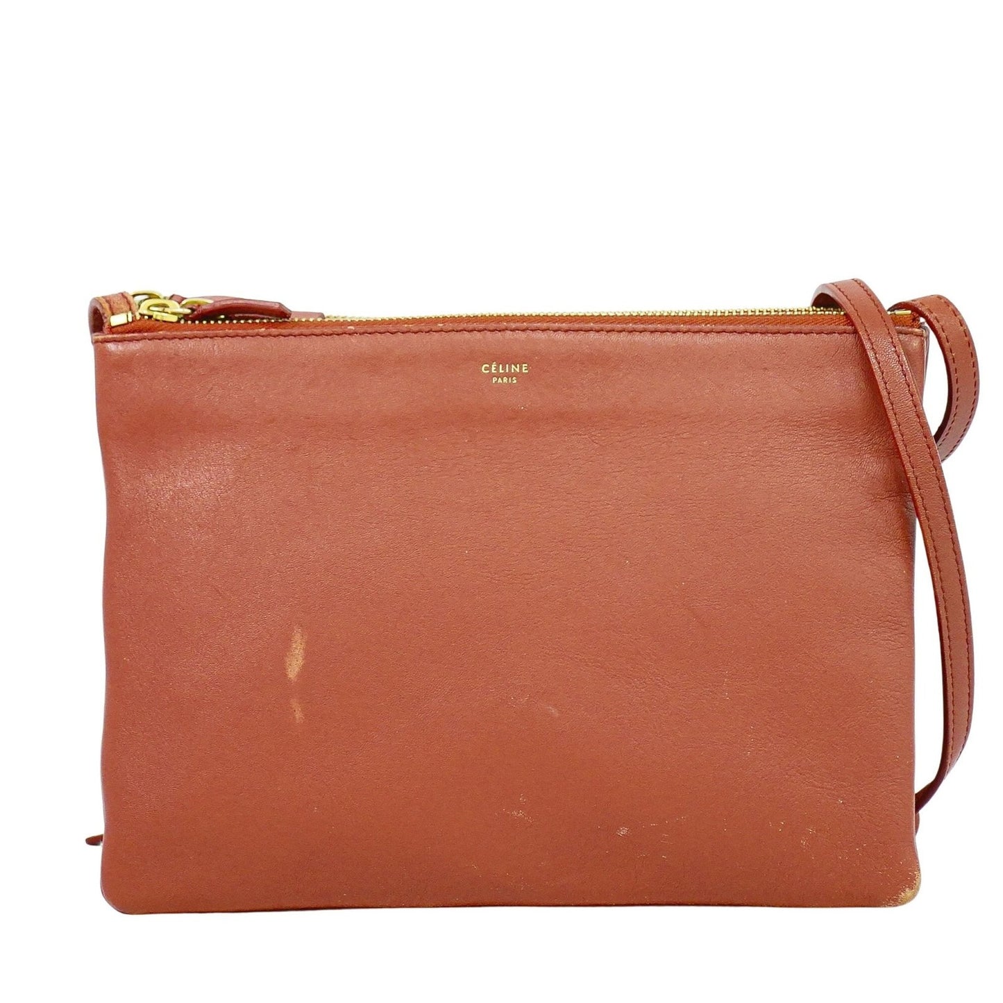 Celine Trio Crossbody Bag Leather Small